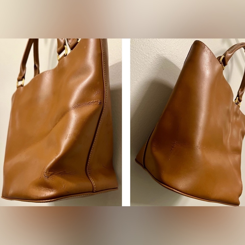 Longchamp Small Leather Tote | Brown - Picture 5 of 15